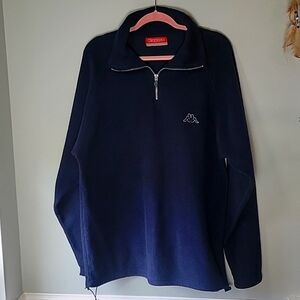 Vintage Kappa navy 1/4 zip fleece